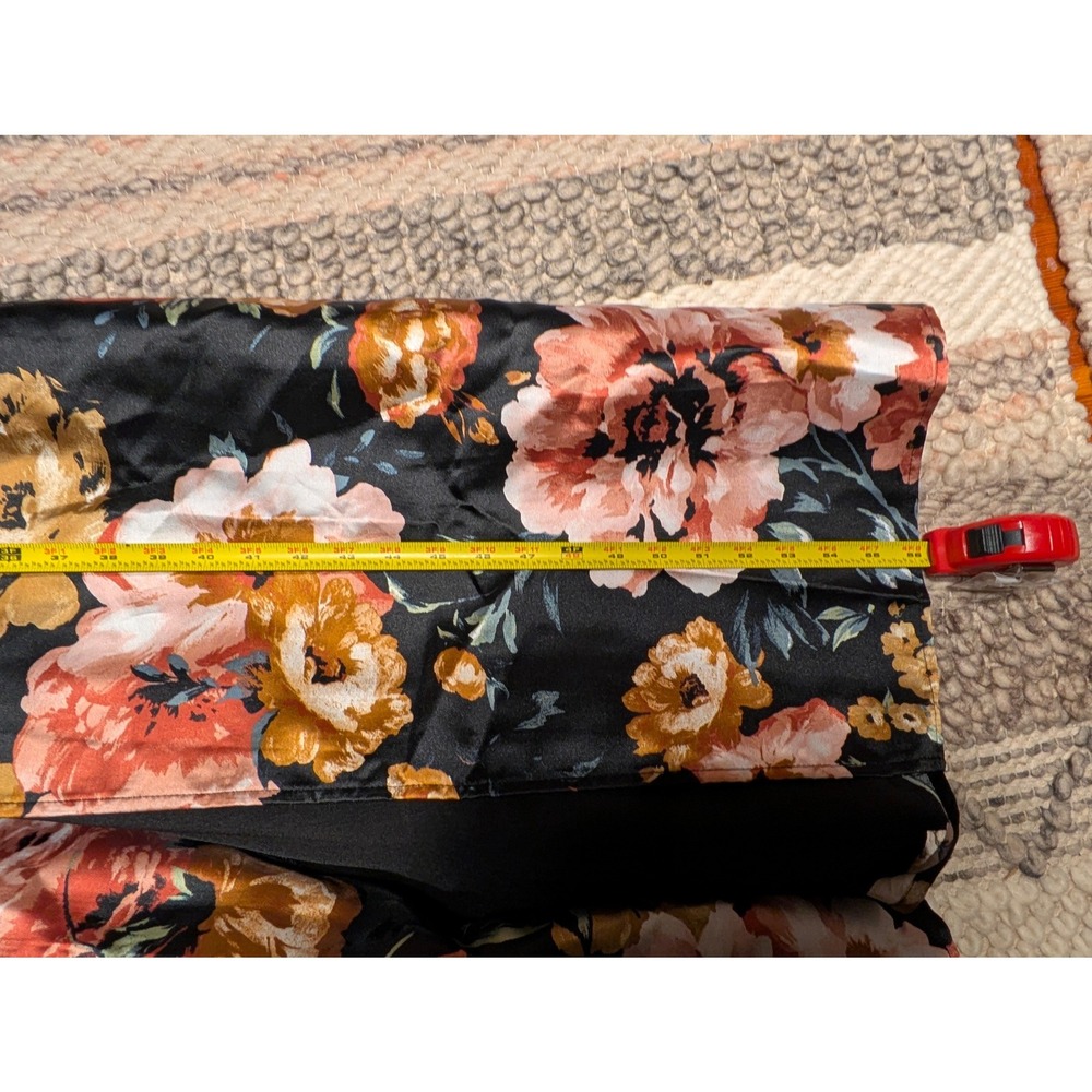 NWT Lulus Confident Delight Black Floral Tiered Bustier Maxi Dress Small - Picture 8 of 8